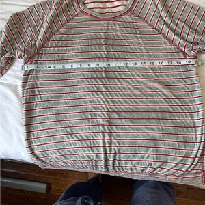 Marine Layer XL Red and White Striped sweater shirt/thin and extremely soft